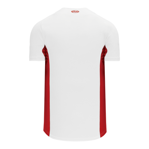 Athletic Knit Full Button Baseball Jersey with Contrast Mesh Inserts (BA1890)